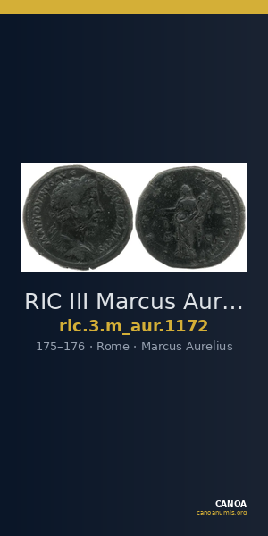 RIC III Marcus Aurelius 1172 — CANOA