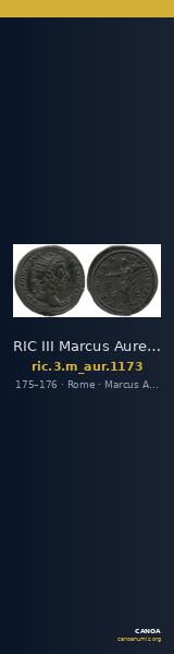 RIC III Marcus Aurelius 1173 — CANOA