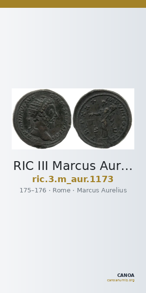 RIC III Marcus Aurelius 1173 — CANOA