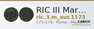 RIC III Marcus Aurelius 1173 — CANOA