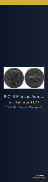 RIC III Marcus Aurelius 1177 — CANOA