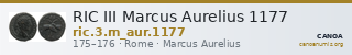RIC III Marcus Aurelius 1177 — CANOA