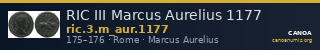 RIC III Marcus Aurelius 1177 — CANOA