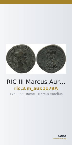 RIC III Marcus Aurelius 1179A — CANOA