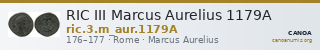 RIC III Marcus Aurelius 1179A — CANOA