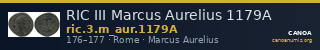 RIC III Marcus Aurelius 1179A — CANOA