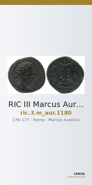 RIC III Marcus Aurelius 1180 — CANOA