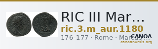 RIC III Marcus Aurelius 1180 — CANOA