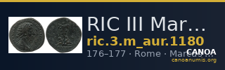 RIC III Marcus Aurelius 1180 — CANOA