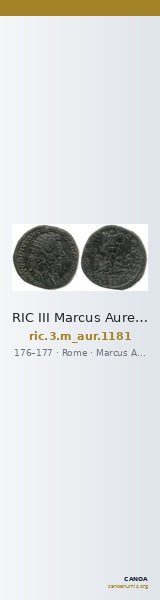 RIC III Marcus Aurelius 1181 — CANOA