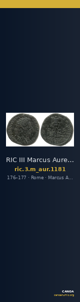 RIC III Marcus Aurelius 1181 — CANOA