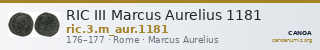 RIC III Marcus Aurelius 1181 — CANOA