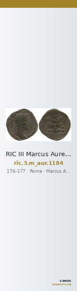 RIC III Marcus Aurelius 1184 — CANOA