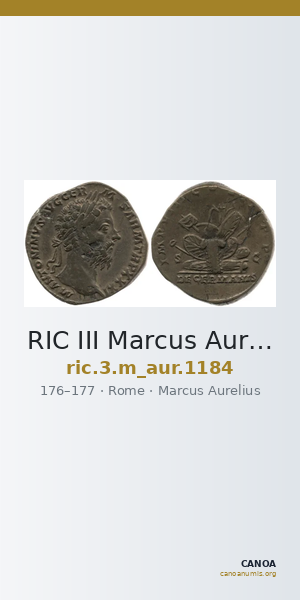 RIC III Marcus Aurelius 1184 — CANOA
