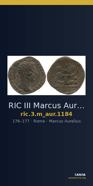 RIC III Marcus Aurelius 1184 — CANOA