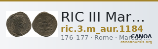 RIC III Marcus Aurelius 1184 — CANOA