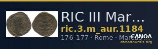 RIC III Marcus Aurelius 1184 — CANOA