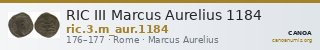 RIC III Marcus Aurelius 1184 — CANOA