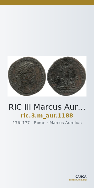 RIC III Marcus Aurelius 1188 — CANOA