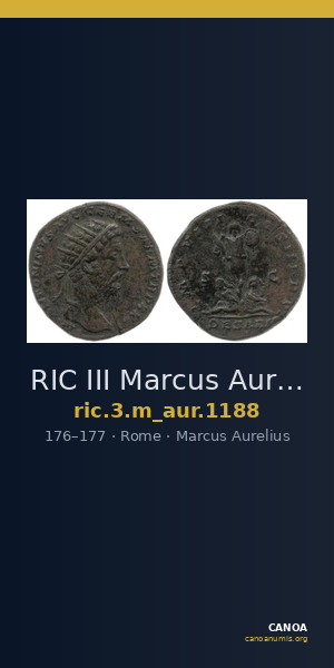 RIC III Marcus Aurelius 1188 — CANOA