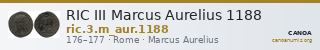 RIC III Marcus Aurelius 1188 — CANOA
