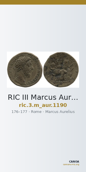 RIC III Marcus Aurelius 1190 — CANOA