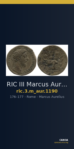 RIC III Marcus Aurelius 1190 — CANOA