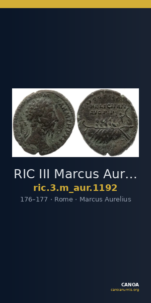 RIC III Marcus Aurelius 1192 — CANOA