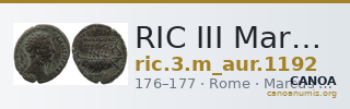 RIC III Marcus Aurelius 1192 — CANOA