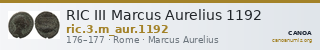 RIC III Marcus Aurelius 1192 — CANOA