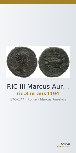 RIC III Marcus Aurelius 1194 — CANOA