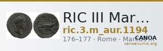 RIC III Marcus Aurelius 1194 — CANOA