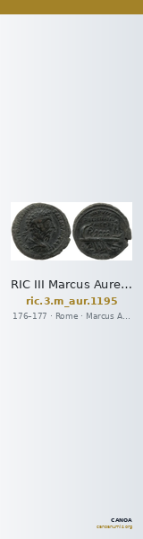 RIC III Marcus Aurelius 1195 — CANOA