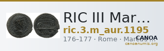 RIC III Marcus Aurelius 1195 — CANOA