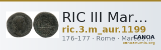 RIC III Marcus Aurelius 1199 — CANOA