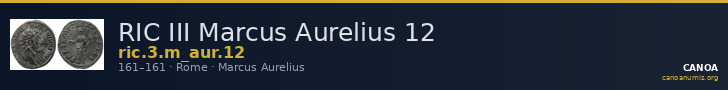 RIC III Marcus Aurelius 12 — CANOA