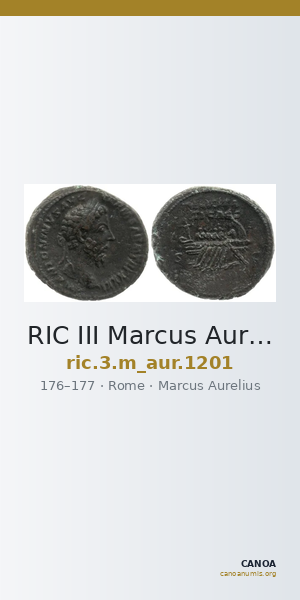 RIC III Marcus Aurelius 1201 — CANOA