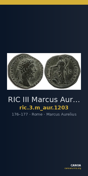 RIC III Marcus Aurelius 1203 — CANOA