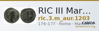 RIC III Marcus Aurelius 1203 — CANOA