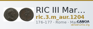 RIC III Marcus Aurelius 1204 — CANOA
