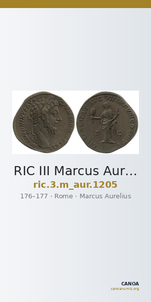 RIC III Marcus Aurelius 1205 — CANOA