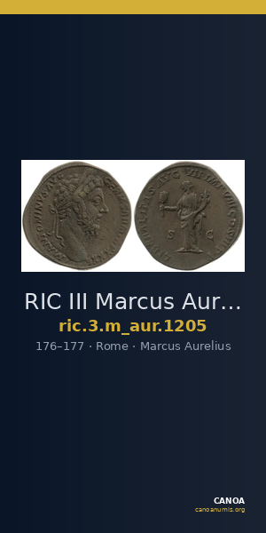 RIC III Marcus Aurelius 1205 — CANOA