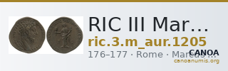 RIC III Marcus Aurelius 1205 — CANOA