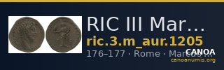 RIC III Marcus Aurelius 1205 — CANOA