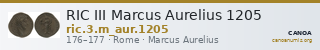 RIC III Marcus Aurelius 1205 — CANOA