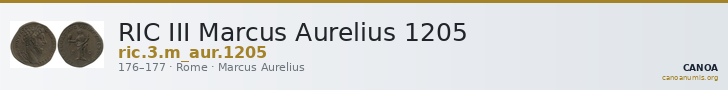 RIC III Marcus Aurelius 1205 — CANOA