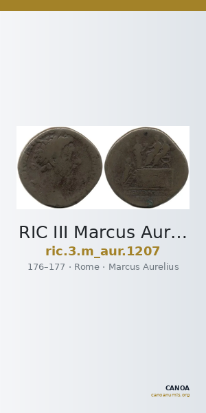 RIC III Marcus Aurelius 1207 — CANOA