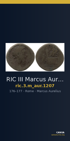 RIC III Marcus Aurelius 1207 — CANOA