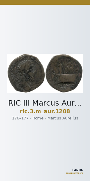 RIC III Marcus Aurelius 1208 — CANOA