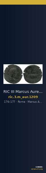 RIC III Marcus Aurelius 1209 — CANOA
